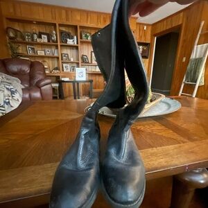 Arturo Chiang Black Leather Men's Boots